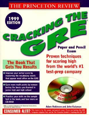 Cracking the GRE 1999  N/A 9780375751639 Front Cover
