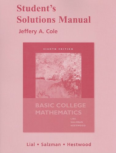 Basic College Mathematics  8th 2010 9780321574640 Front Cover