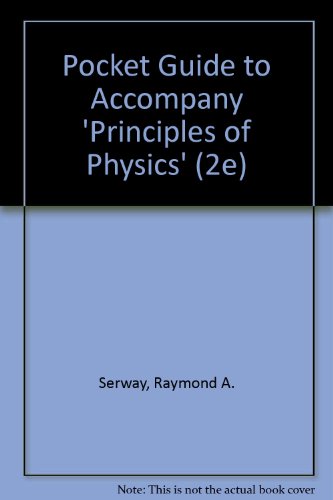 Principles of Physics Pocket Guide 2nd 1998 (Student Manual, Study Guide, etc.) 9780030206641 Front Cover