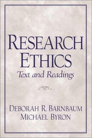 Research Ethics Text and Readings   2001 9780130212641 Front Cover