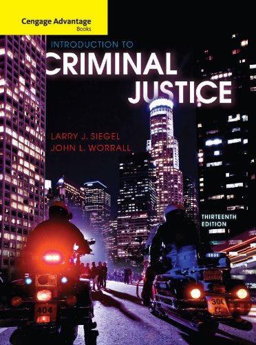 Introduction to Criminal Justice  13th 2012 9780495913641 Front Cover