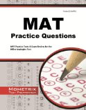 MAT Practice Questions MAT Practice Tests and Exam Review for the Miller Analogies Test  2015 9781621200642 Front Cover