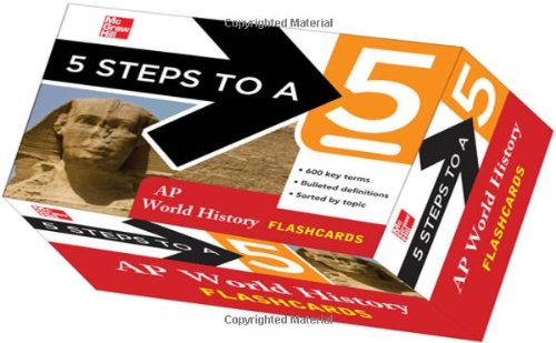 5 Steps to a 5 AP World History Flashcards   2012 9780071780643 Front Cover