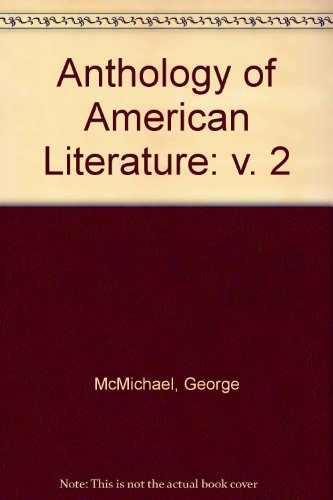 Anthology of American Literature 7th 2000 (Revised) 9780130841643 Front Cover