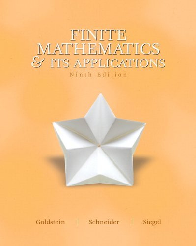 Finite Mathematics and Its Application  9th 2007 (Revised) 9780131873643 Front Cover