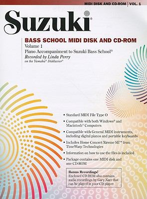 Suzuki Bass School Midi Disk Acc./Cd-rom:   2009 9780739057643 Front Cover