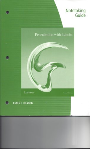 Precalculus with Limits  2nd 9780538738644 Front Cover