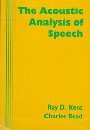 Acoustic Analysis of Speech   1992 9781565933644 Front Cover