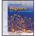 Intermediate Algebra Concepts and Graphs 4th 2002 9780030336645 Front Cover