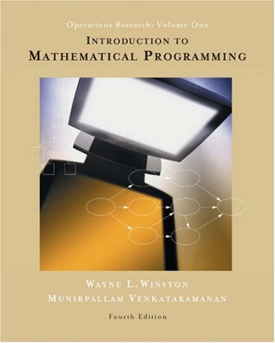Introduction to Mathematical Programming  4th 2003 (Revised) 9780534359645 Front Cover