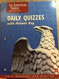 American Nation in the Twentieth Century : Daily Quizzes N/A 9780030514647 Front Cover