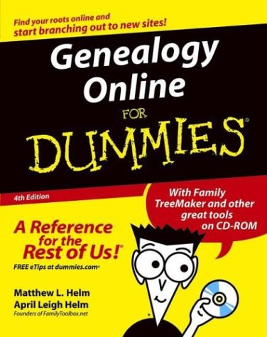 Genealogy Online for Dummies  4th 2004 (Revised) 9780764559648 Front Cover