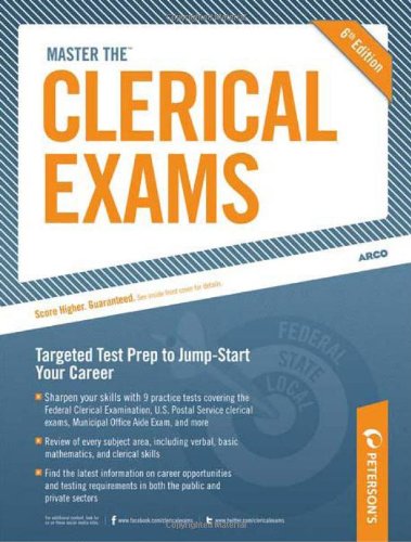 Master the Clerical Exams  6th 9780768928648 Front Cover