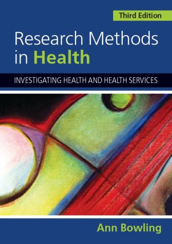 Research Methods in Health Investigating Health and Health Services 3rd 2009 9780335233649 Front Cover