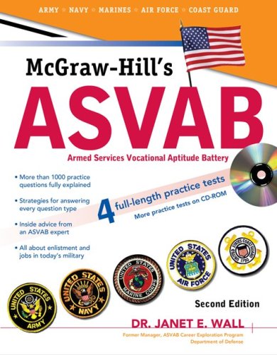McGraw-Hill's ASVAB with CD-ROM, Second Edition  2nd 2010 9780071626651 Front Cover