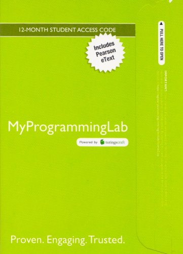MyProgrammingLab with Pearson EText -- Access Card -- for Introduction to Programming Using VisualBasic 2012  9th 2014 9780133450651 Front Cover