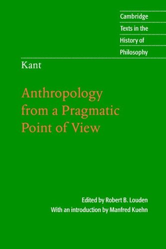 Kant Anthrolopology from a Pragmatic Point of View  2006 (Annotated) 9780521671651 Front Cover