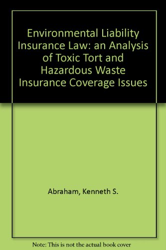 Environmental Liability Insurance Law  N/A 9780132827652 Front Cover