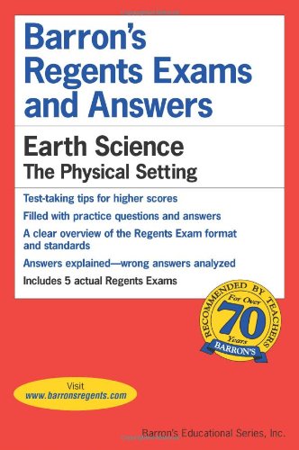 Regents Exams and Answers: Earth Science   2017 (Revised) 9780812031652 Front Cover