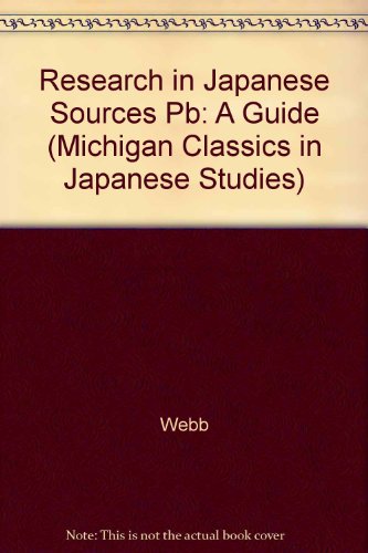 Research in Japanese Sources A Guide  1994 9780939512652 Front Cover