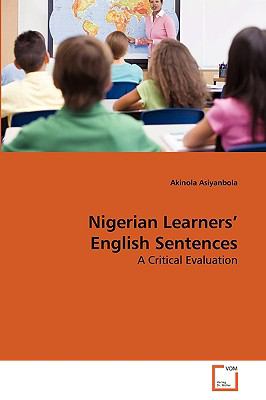 Nigerian Learners' English Sentences N/A 9783639271652 Front Cover