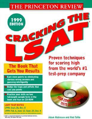 Princeton Review Cracking the LSAT 1999 W/Cd N/A 9780375751653 Front Cover