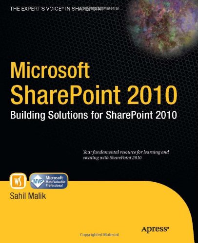 Microsoft SharePoint 2010 Building Solutions for SharePoint 2010  2010 9781430228653 Front Cover