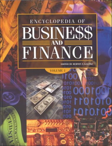 Encyclopedia of Business and Finance  2001 9780028650654 Front Cover