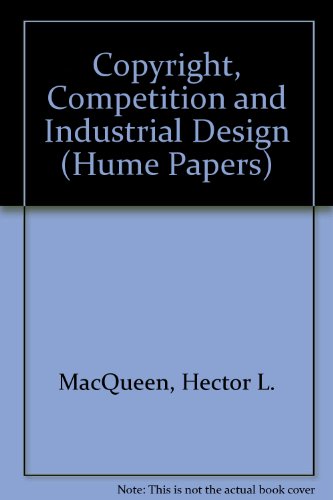 Copyright, Competition and Industrial Design  1989 9780080379654 Front Cover