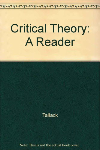Critical Theory A Reader 1st 1995 9780133429657 Front Cover