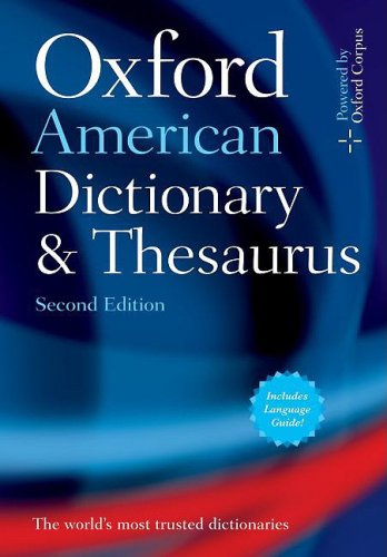 Oxford American Dictionary and Thesaurus, 2e  2nd 2009 9780195384659 Front Cover