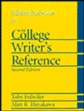 College Writers Reference Editing Activities 2nd 1999 9780130824660 Front Cover