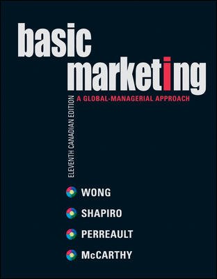 BASIC MARKETING-TEXT >CANADIAN 11th 2005 9780070916661 Front Cover