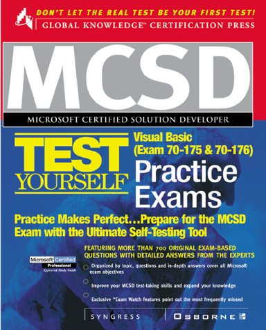 MCSC Visual Basic Test Yourself Personal Exam   2000 9780072123661 Front Cover
