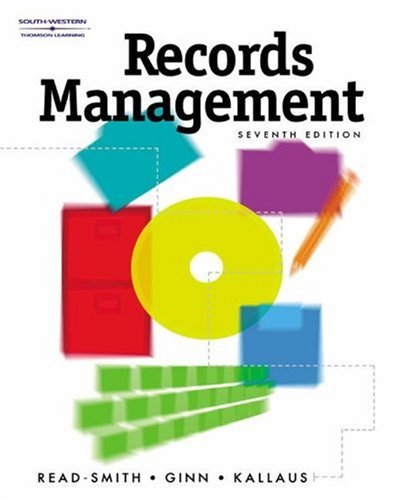 Records Management  7th 2002 9780538724661 Front Cover
