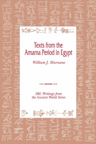 Texts from the Amarna Period in Egypt 1st 9781555409661 Front Cover
