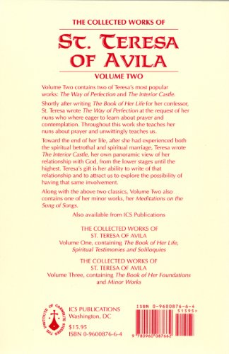 V. 2 Collected Works of St. Teresa of Avila  2nd 2012 9780960087662 Front Cover