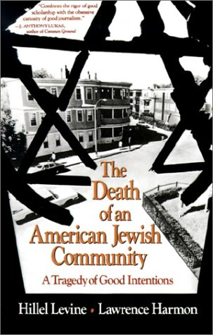 Death of an American Jewish Community   1993 9780029138663 Front Cover