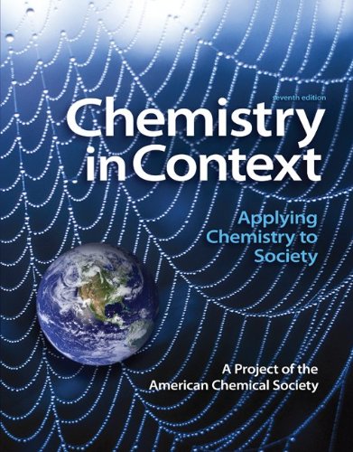 Chemistry in Context Applying Chemistry to Society 7th 2012 9780073375663 Front Cover