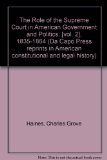 Role of the Supreme Court in American Government and Politics 1835-1864  Reprint  9780306705663 Front Cover