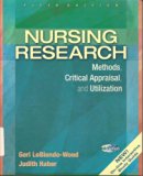 Nursing Research : Methods: Critical Appraisal, and Utilization - Electronic Instructor's Resource Online Workbook 5th (Workbook) 9780323014663 Front Cover