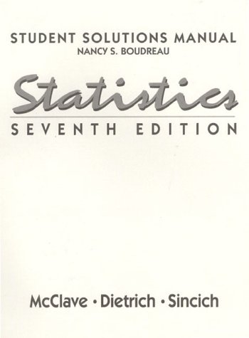 Statistics  7th 1997 (Student Manual, Study Guide, etc.) 9780134716664 Front Cover