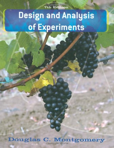 Design and Analysis of Experiments  7th 2009 9780470128664 Front Cover