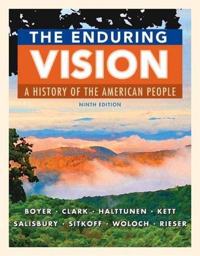Cover art for The Enduring Vision: A History of the American People, 9th Edition
