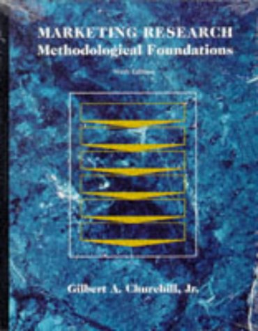 Marketing Research Methodological Foundations 6th 1995 9780030983665 Front Cover