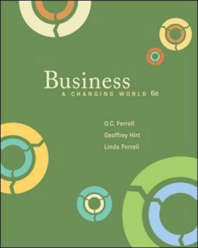 Business A Changing World 6th 2008 (Revised) 9780073511665 Front Cover