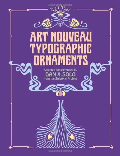 Art Nouveau Typographic Ornaments   1982 9780486243665 Front Cover