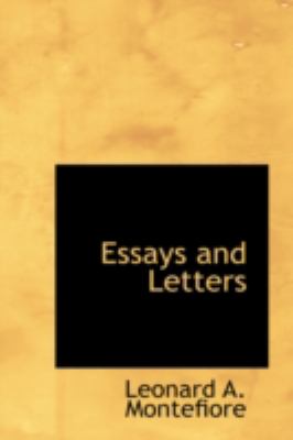 Essays and Letters:   2008 9780559459665 Front Cover