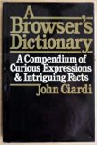 Browser's Dictionary   1980 9780060107666 Front Cover