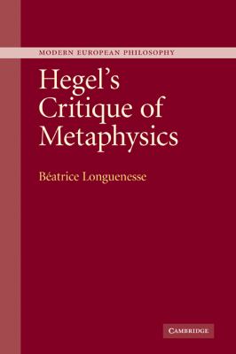 Hegel's Critique of Metaphysics   2007 9780521844666 Front Cover